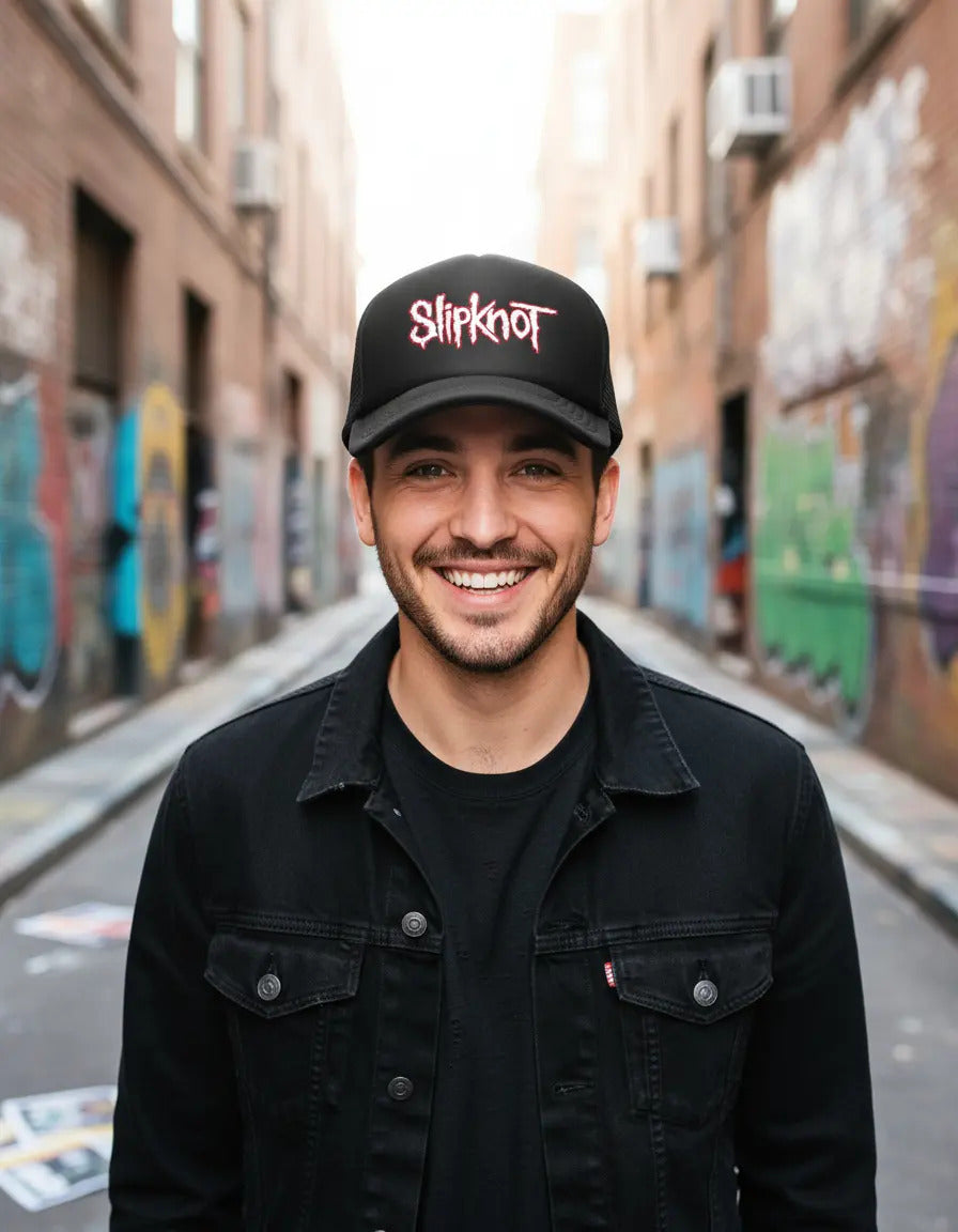 Gorra Slipknot Música Rock Negro Ajustable Slipknot