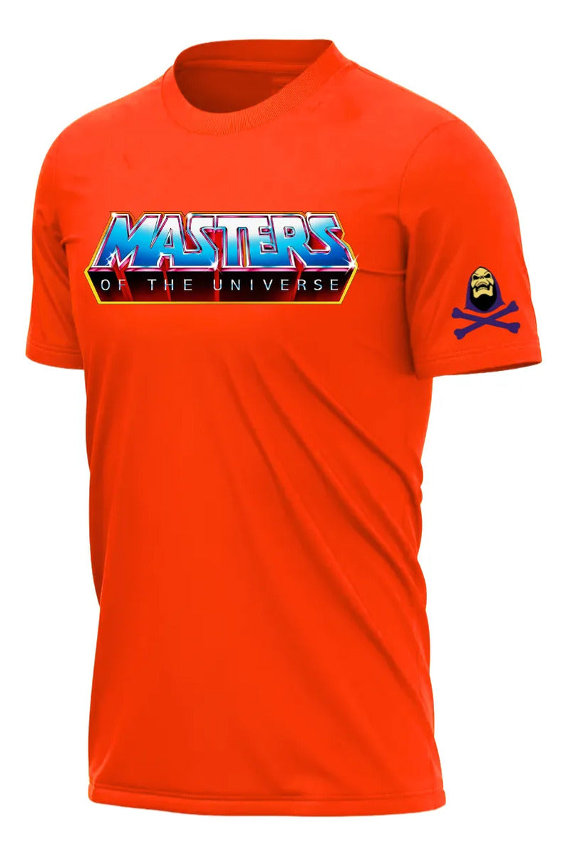 Playera Masters Of The Universe He Man Skeletor Naranja Logo M