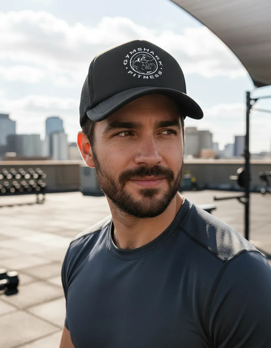 Gorra Trucker Gymshark Fitness Negro Ajustable Gymshark