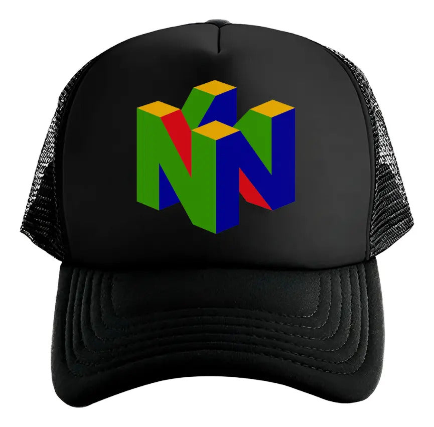 Gorra Trucker Nintendo Switch Videojuegos Gamer Streaming Pc Negro Ajustable Nntnd