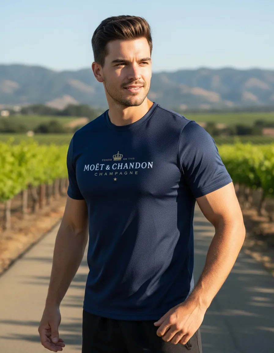 Playera Deportiva Moët & Chandon Champagne Elegante Moda