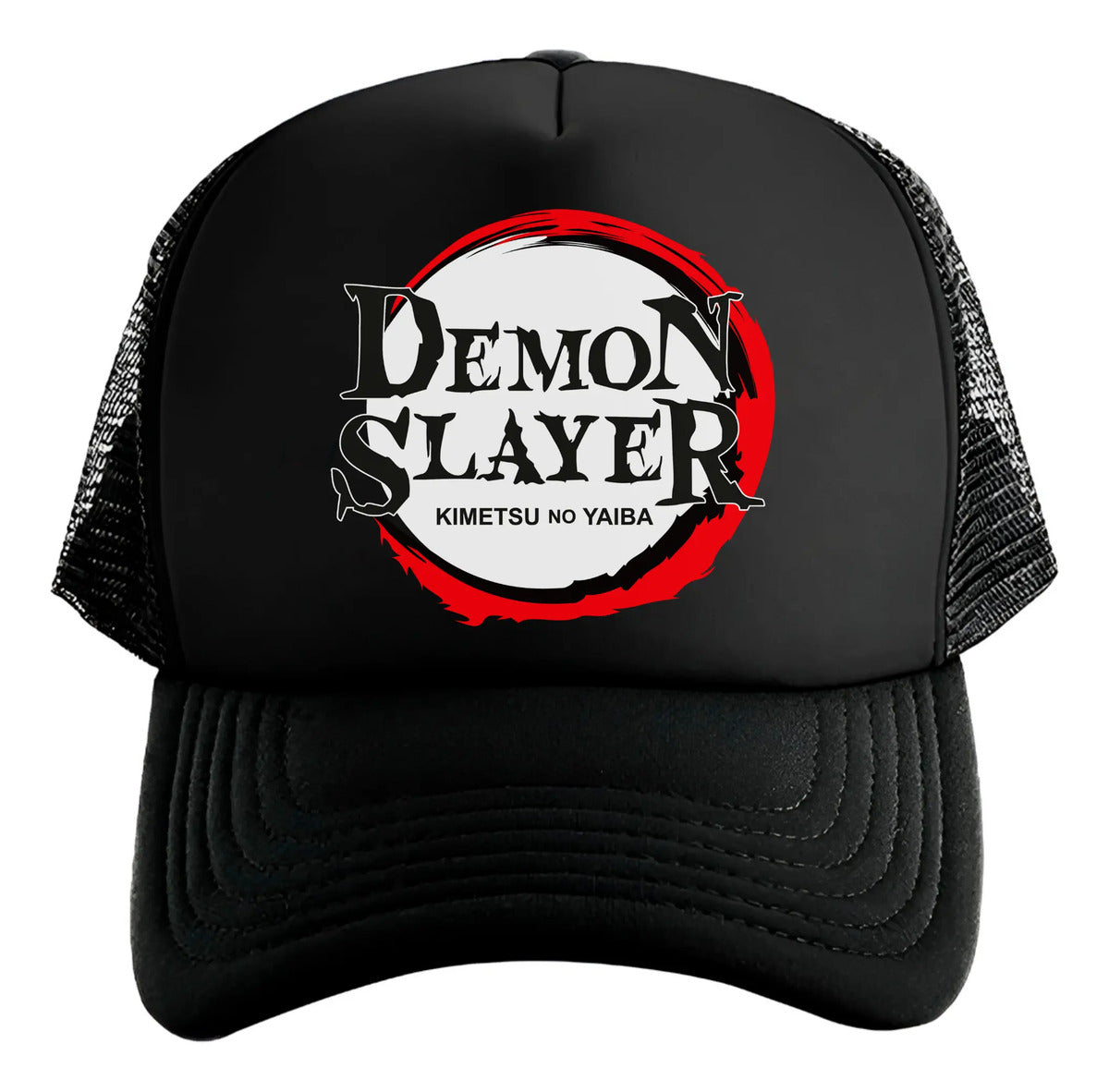 Gorra Demon Slayer Kimetsu No Yaiba Anime Tanjiro Kamado Negro Ajustable Ds