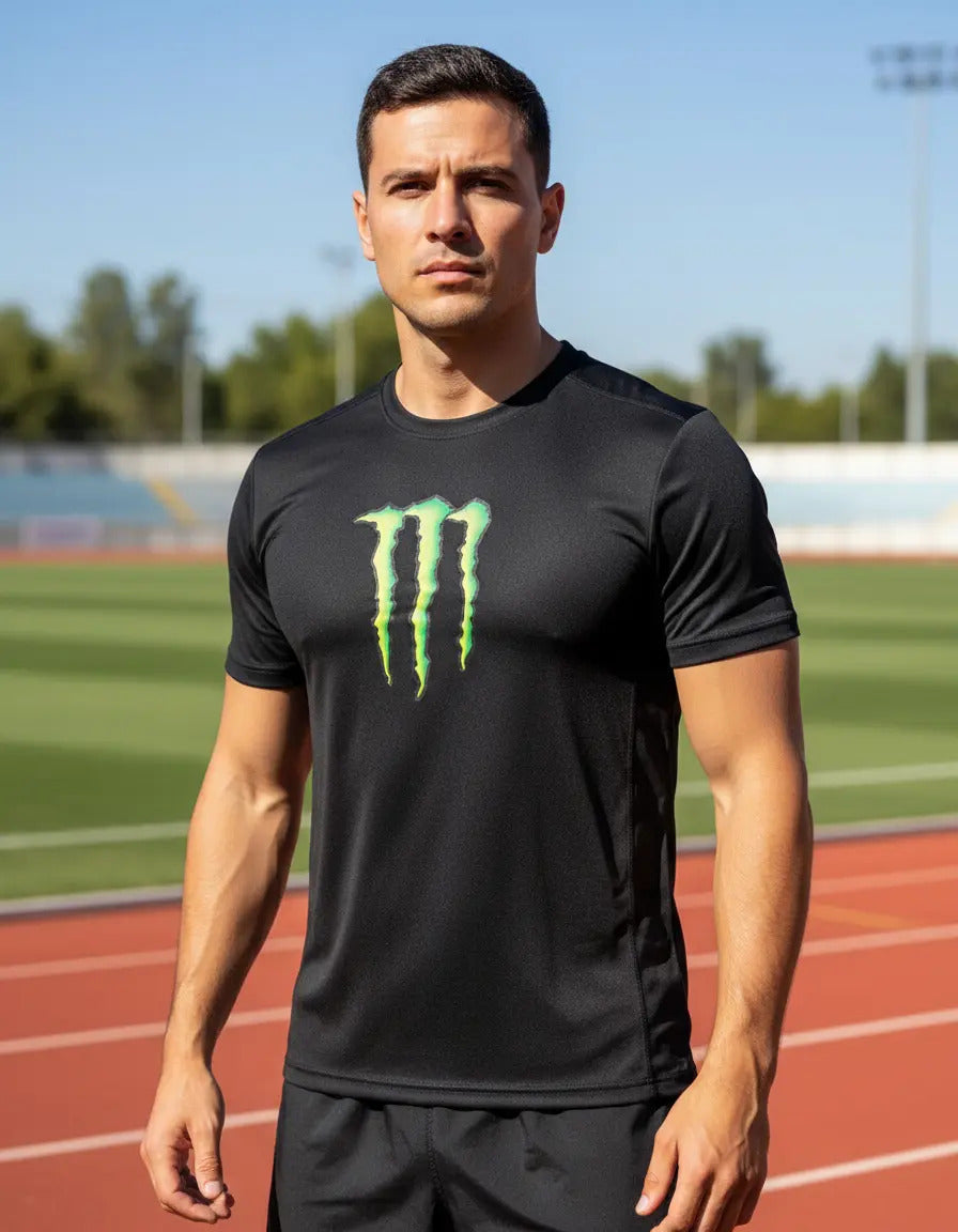 Playera Monster Energ Ufc Mma Box F1 Fútbol Gaming Algodón