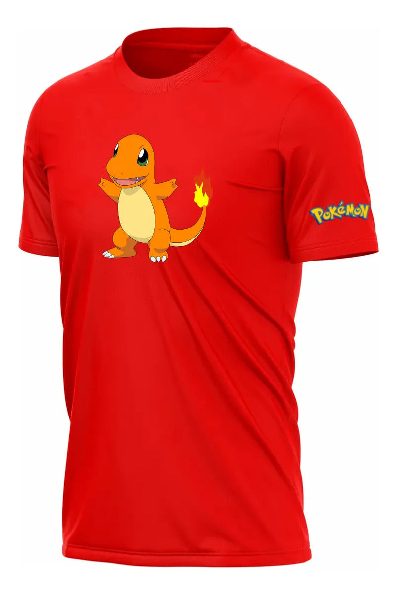 Playera Deportiva Squirtle Charmander Bulbasaur Pokémon