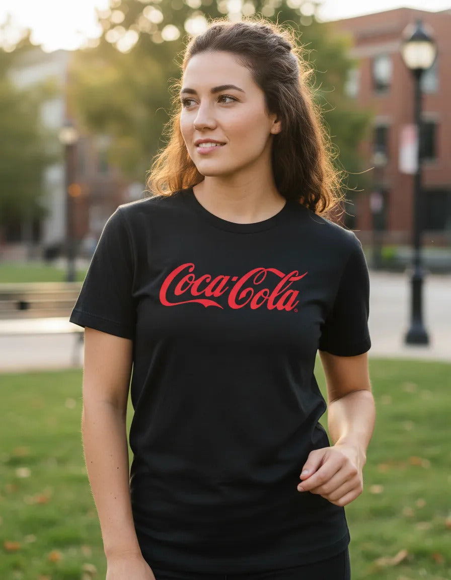 Playera Coca Cola Refresco Soda Bebida Negro Logo Xg