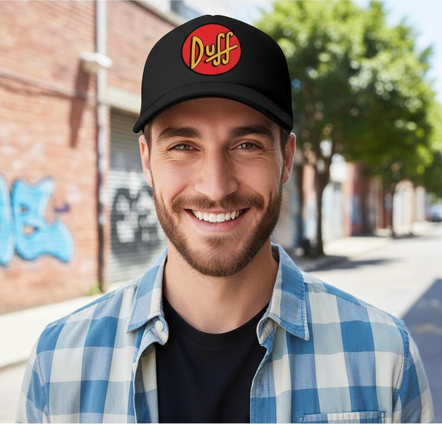 Gorra Duff Cerveza Los Simpson Negro Ajustable Duff