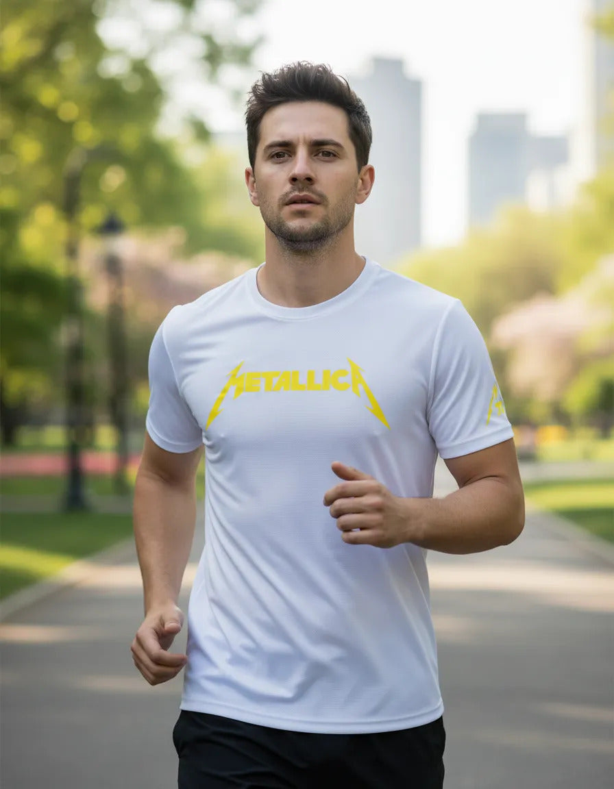 Playera Metallica Deportiva Dry Fit Música Rock Heavy Metal