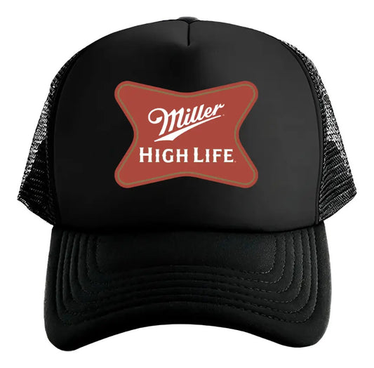 Gorra Miller High Life Cerveza Bebida Negro Ajustable Mhl