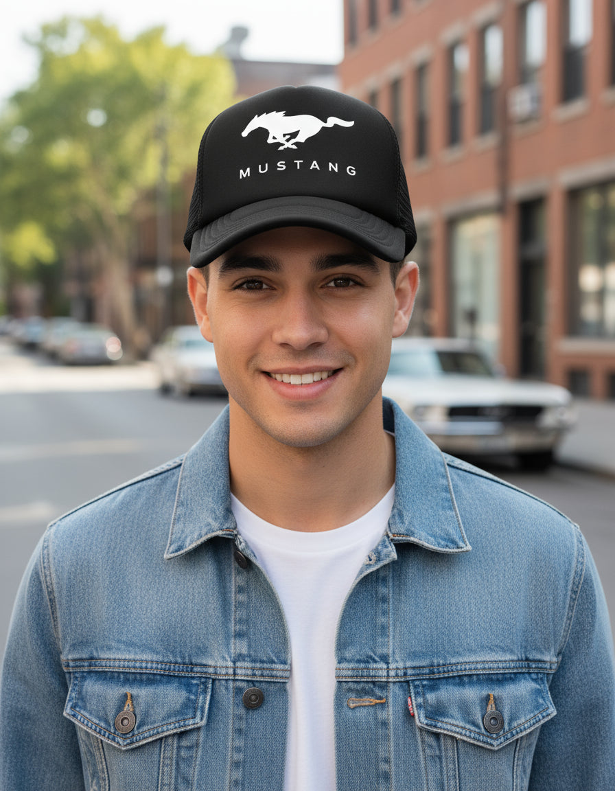 Gorra Mustang Ford Coche Vehículo Automóvil Automovilismo