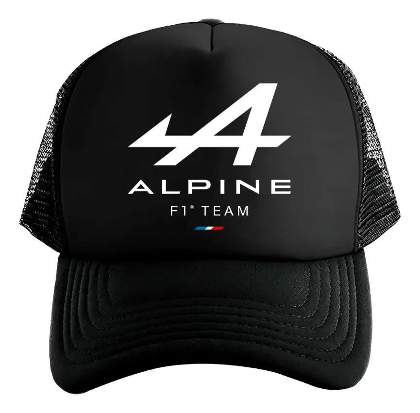 Gorra Alpine Formula 1 Team F1 Automovilismo Vehículo Coche Negro Ajustable Af1t