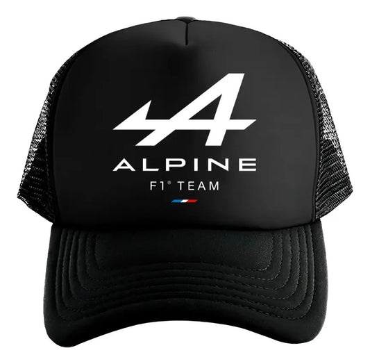 Gorra Alpine Formula 1 Team F1 Automovilismo Vehículo Coche Negro Ajustable Af1t