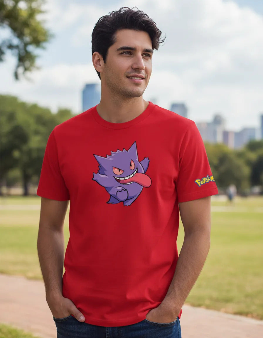Playera Pokémon Gengar Pikachu Charmander Bulbasaur Squirtle