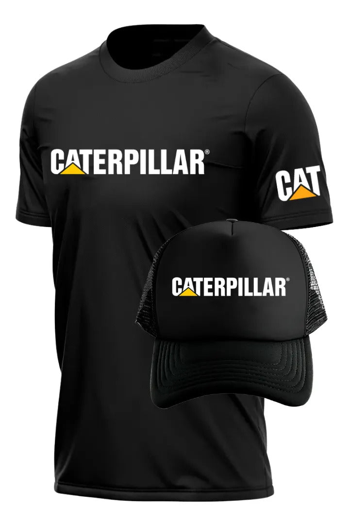 Playera Y Gorra Caterpillar Maquinaria Construcción