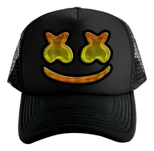 Gorra Trucker Marshmello Dj Música Electrónica Negro Ajustable Mrsmlo