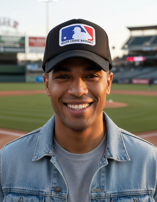 Gorra Mlb Major League Baseball Béisbol Negro Ajustable Mlb