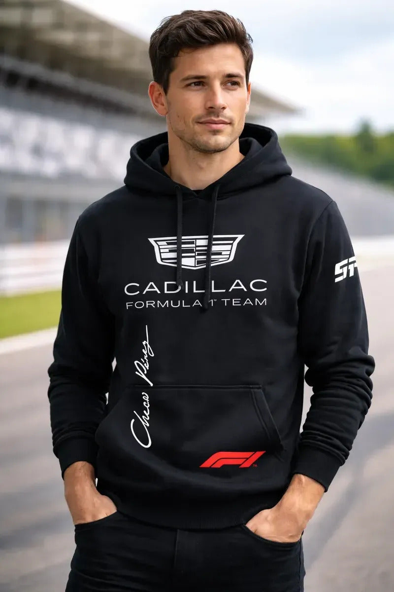 Pack Playera Sudadera Gorra Mochila Cadillac Formula 1 Team
