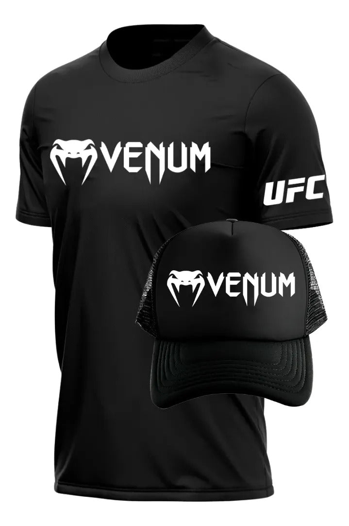 Playera Y Gorra Venum Ufc Classic Mma Box Muay Thai Kb Bjj