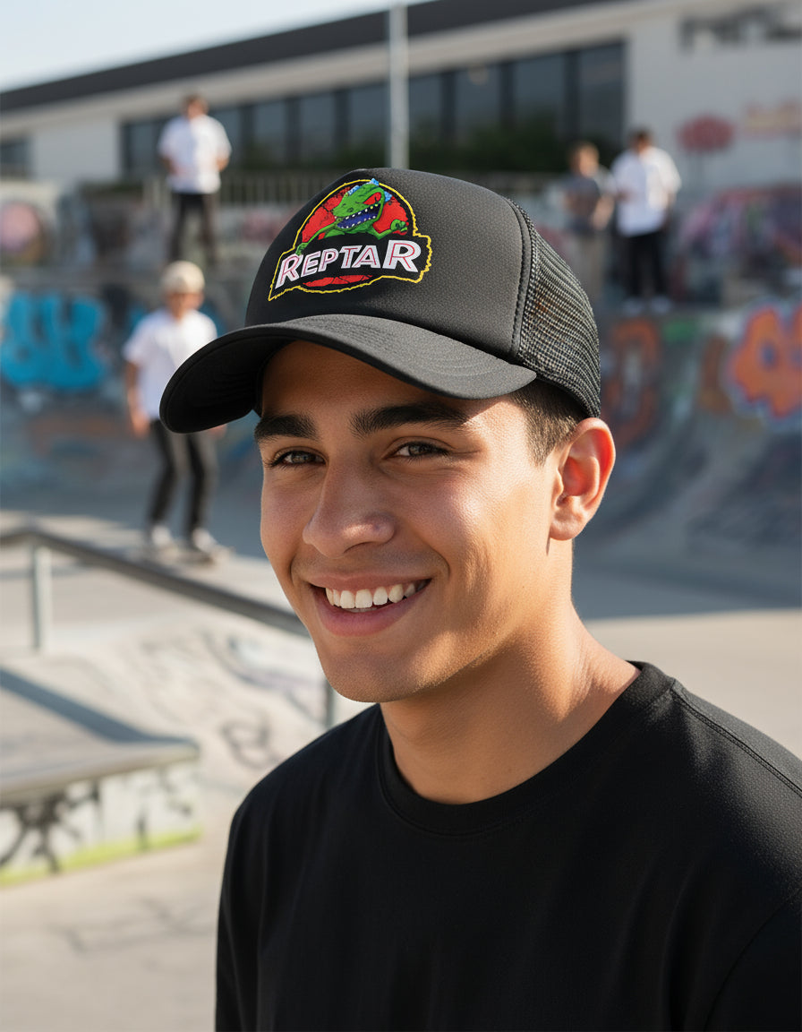Gorra Reptar Rugrats Negro Ajustable Reptar