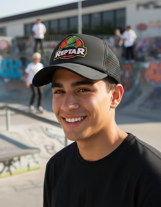 Gorra Reptar Rugrats Negro Ajustable Reptar