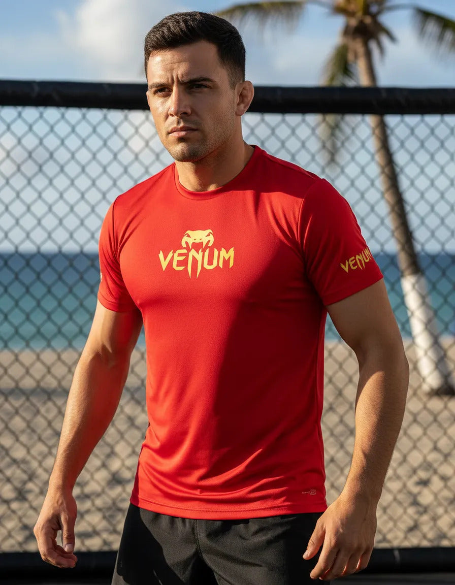 Ufc Playera Deportiva Venum Ufc Mma Box Muay Thai Kb Bjj Tkd