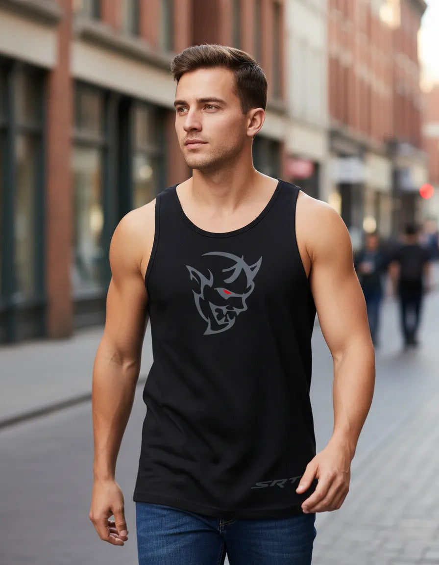 Playera Sin Mangas Hellcat Srt Dodge Charger Automovilismo