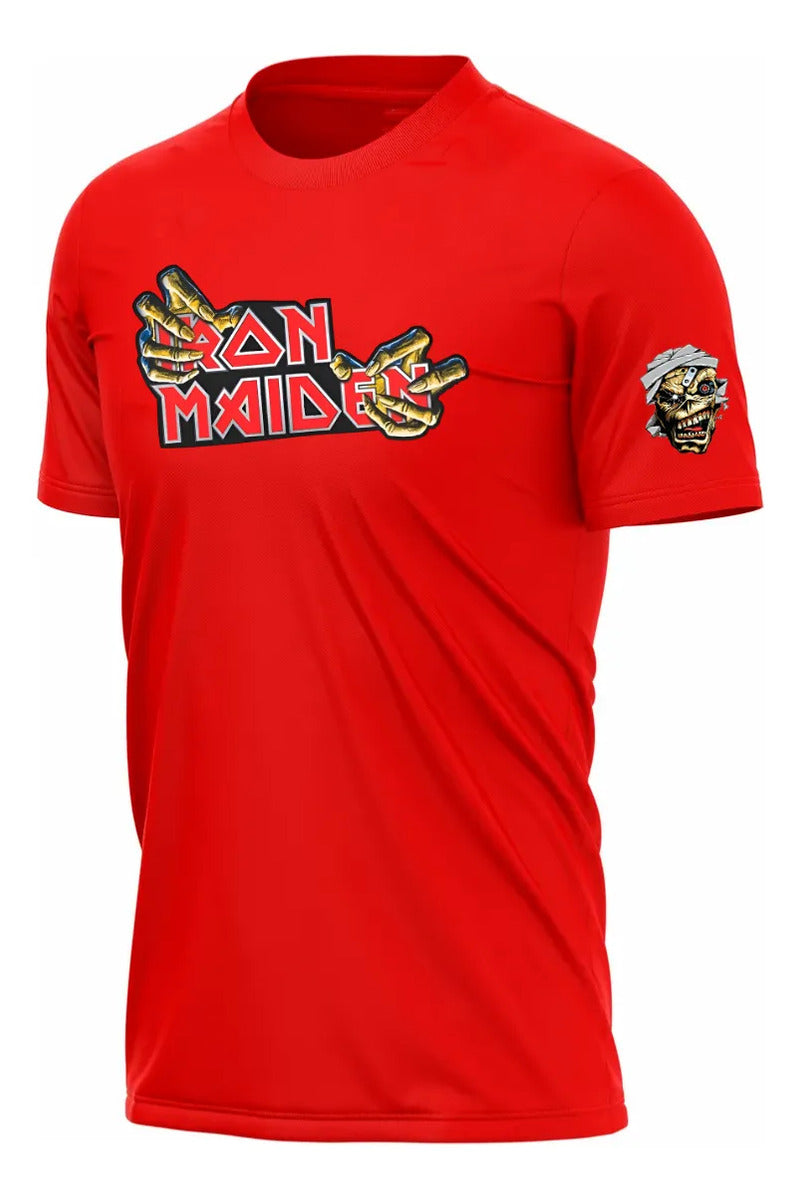 Playera Deportiva Iron Maiden Música Rock Heavy Metal