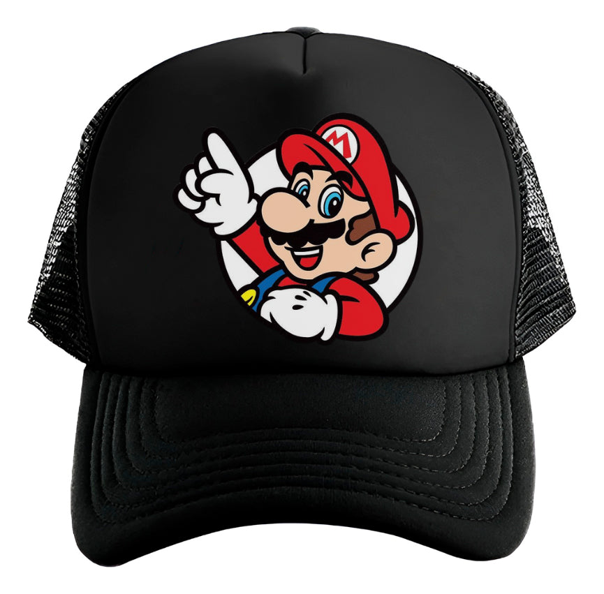 Gorra Trucker Mario Bros Nintendo Switch Videojuegos Gamer