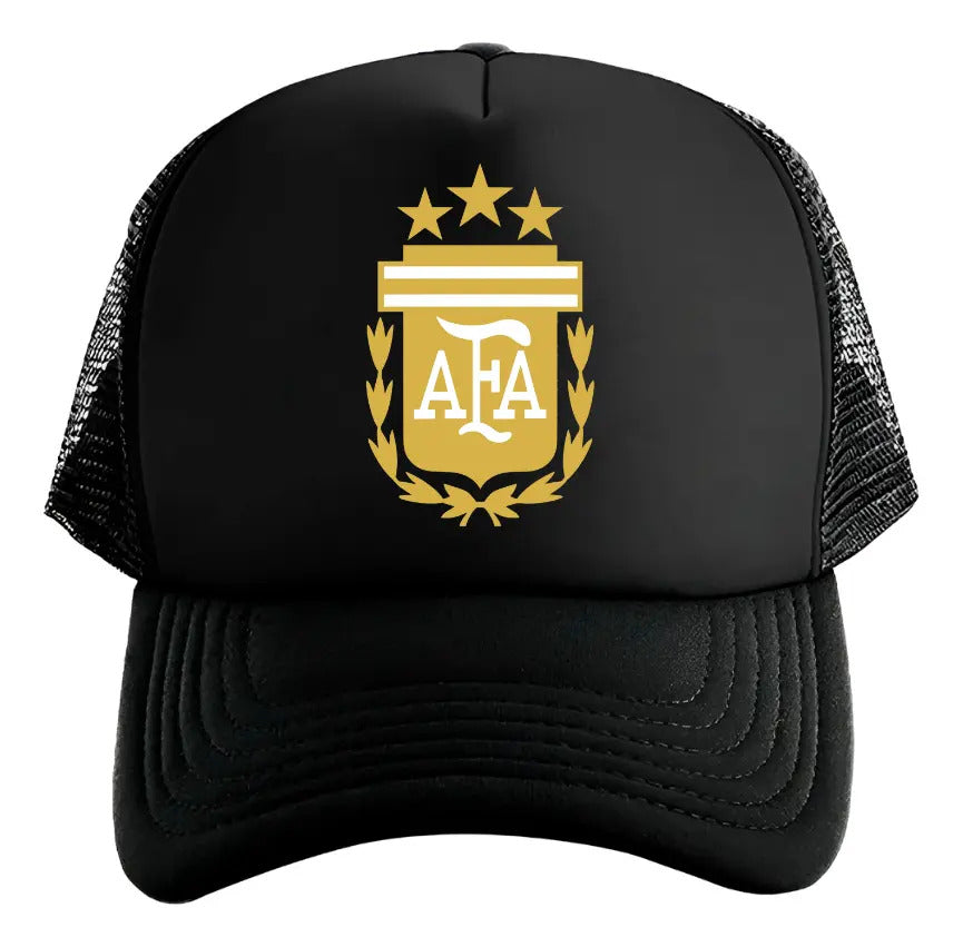 Gorra Argentina Fútbol Leonel Messi Maradona Deportes Goat Negro Ajustable Argentina
