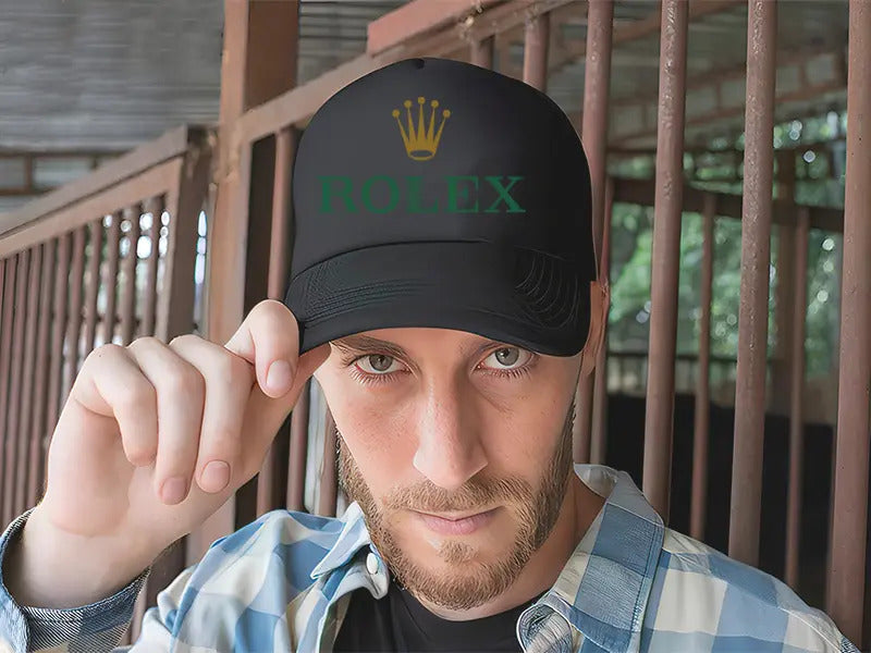 Gorra Rolex Moda Moderno Elegante Aesthetic Actualidad Negro Ajustable Rolex