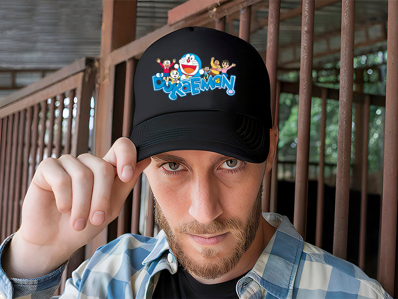 Gorra Doraemon Negro Ajustable Doraemon