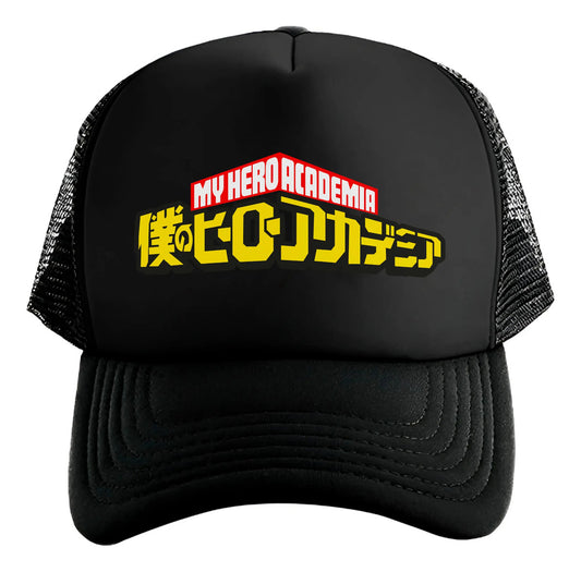 Gorra My Hero Academia Anime Negro Ajustable Mha