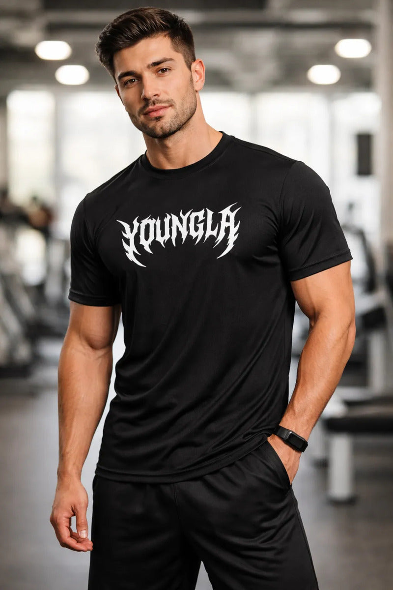 Playera Deportiva Youngla Entrenamiento Fitness Gym Running