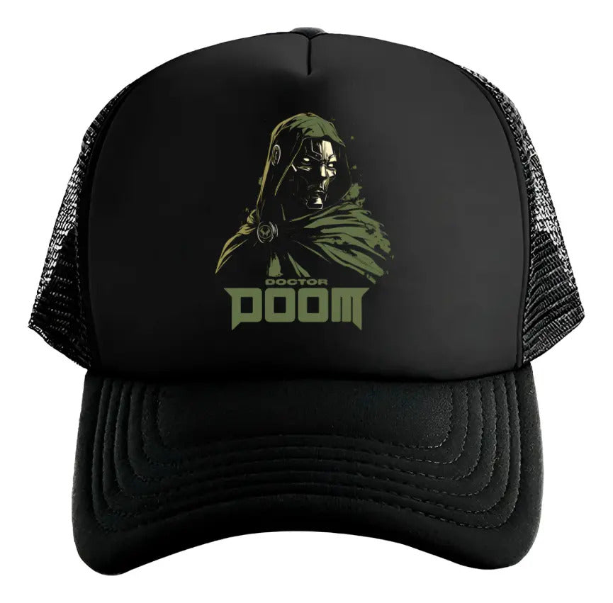 Gorra Dr Doom Avengers Doomsday 4 Fantásticos Marvel Mcu Ucm Negro Ajustable Dr Doom