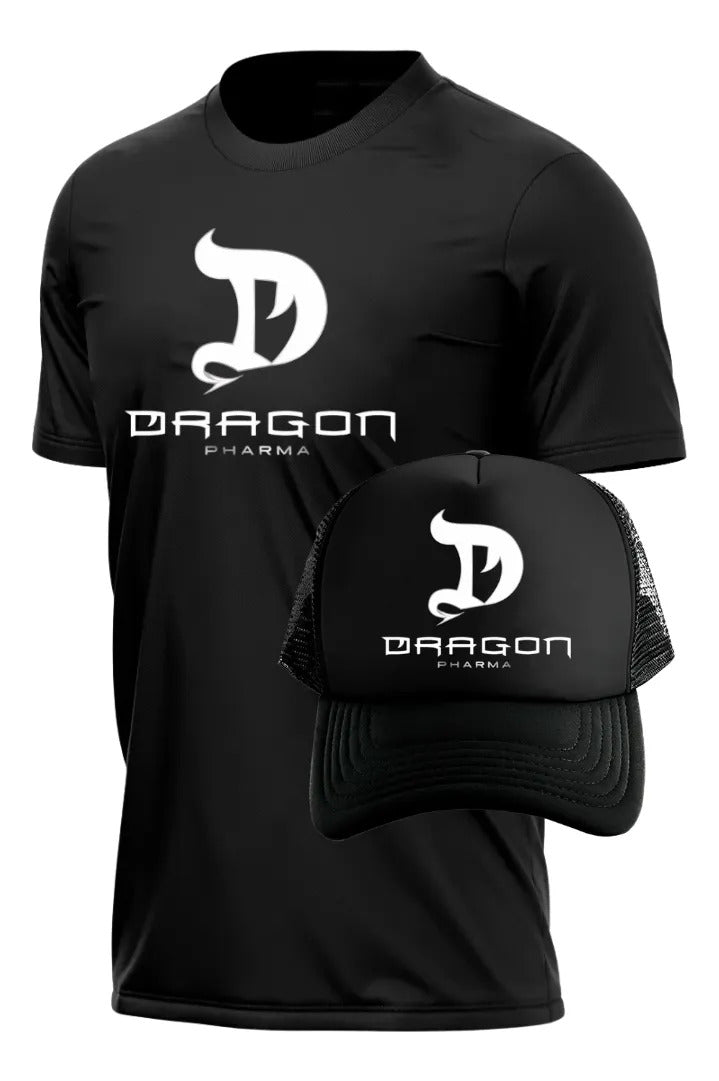 Playera Y Gorra Dragon Pharma Gym Fitness Running Deportes