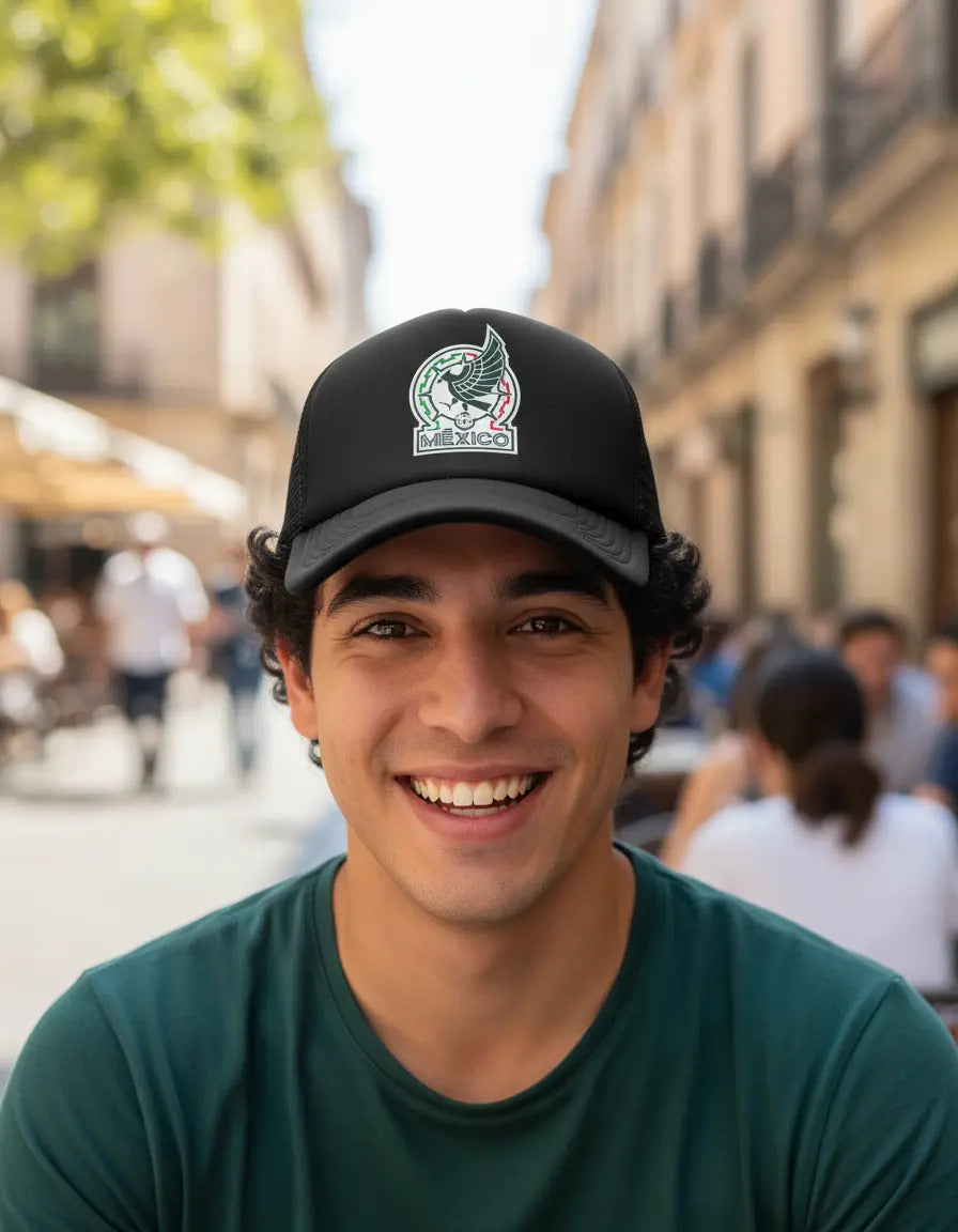 Gorra México Selección Mexicana Fútbol Mundial Deportes Negro Ajustable México