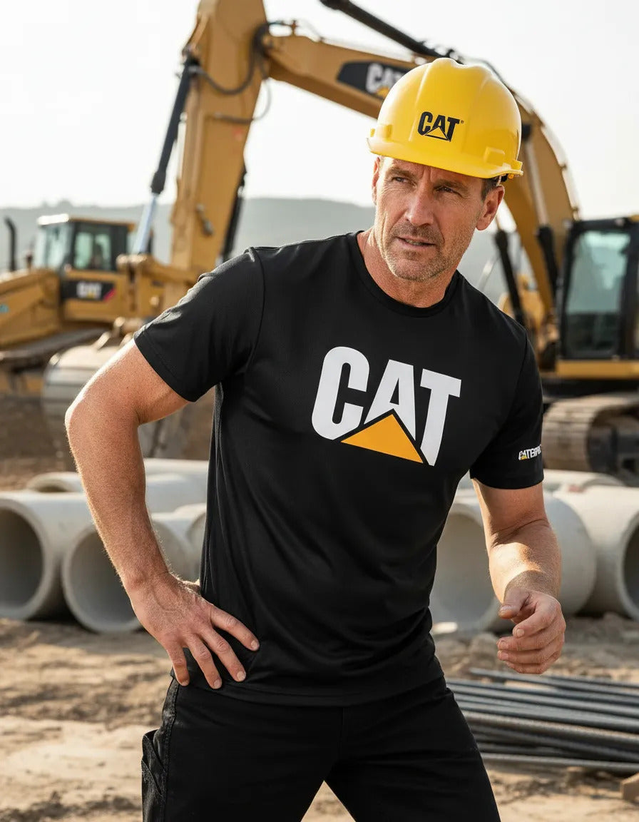 Playera Deportiva Caterpillar Maquinaria Construcción
