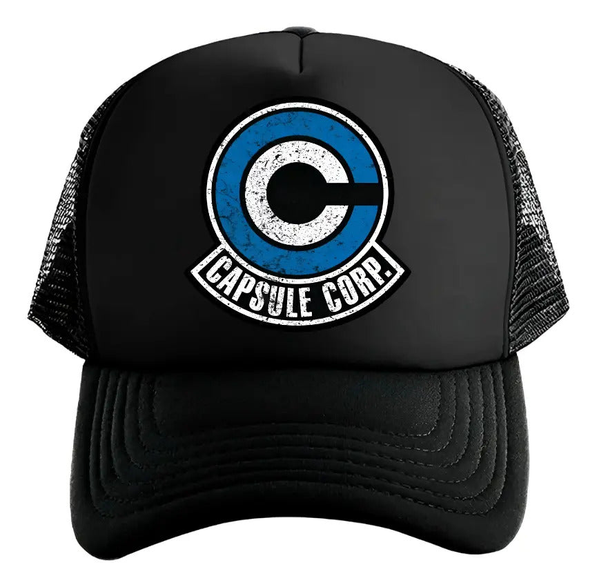 Gorra Capsule Corp Corporación Capsula Dragon Ball Super Negro Ajustable Cc