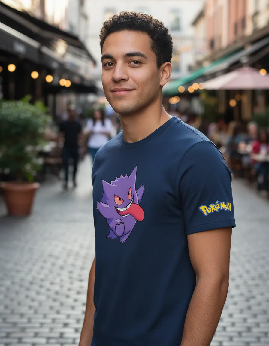 Playera Pokémon Gengar Pikachu Charmander Bulbasaur Squirtle