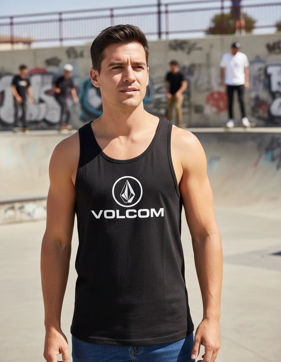 Playera Sin Mangas Volcom Skate Skateboard Surf Moda Urbana