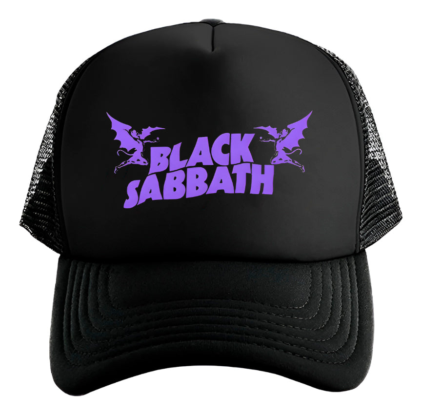 Gorra Black Sabbath Música Rock Negro Ajustable Bs