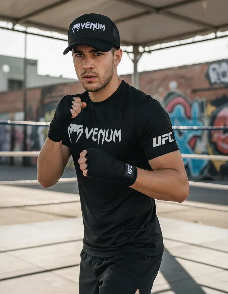 Playera Y Gorra Venum Ufc Classic Mma Box Muay Thai Kb Bjj