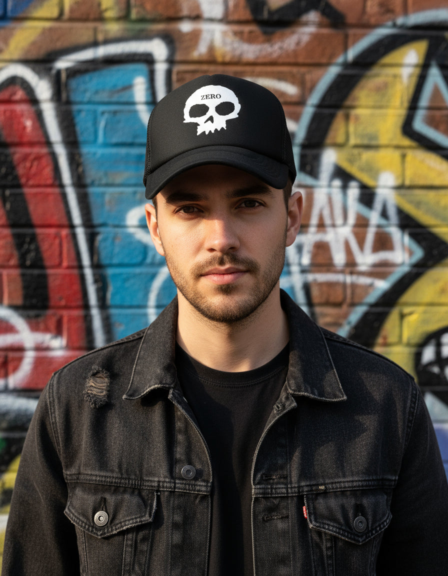 Gorra Zero Skate Board Negro Ajustable Zero