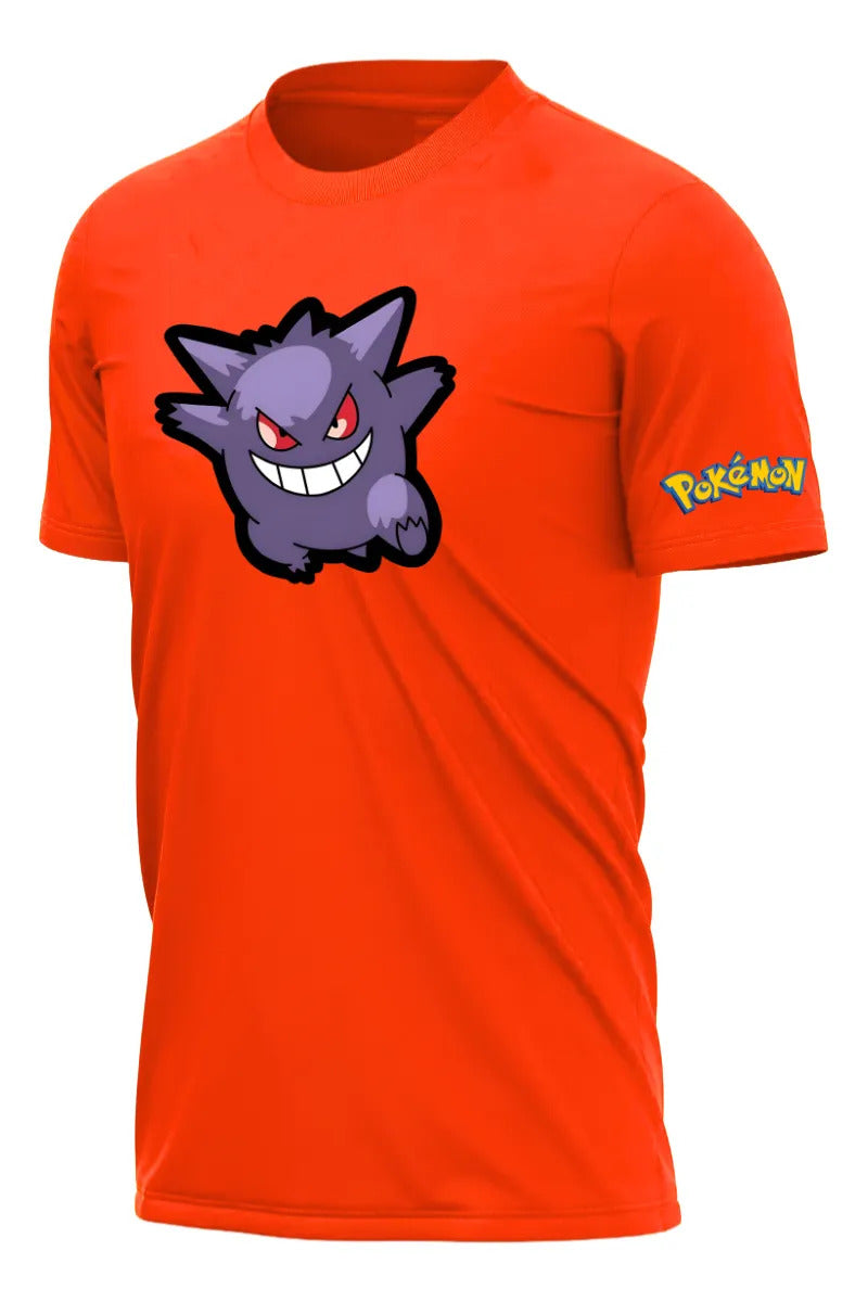 Playera Pokémon Gengar Pikachu Charmander Bulbasaur Squirtle