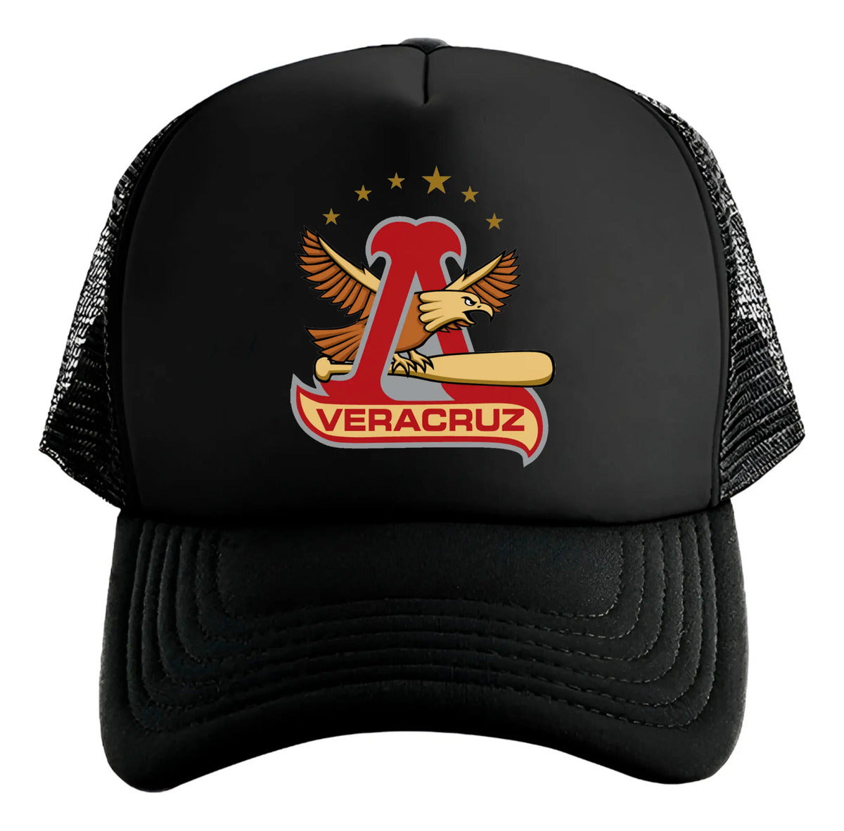 Gorra Él Águila De Veracruz Lmb Béisbol México Deportes Negro Ajustable Él Águila