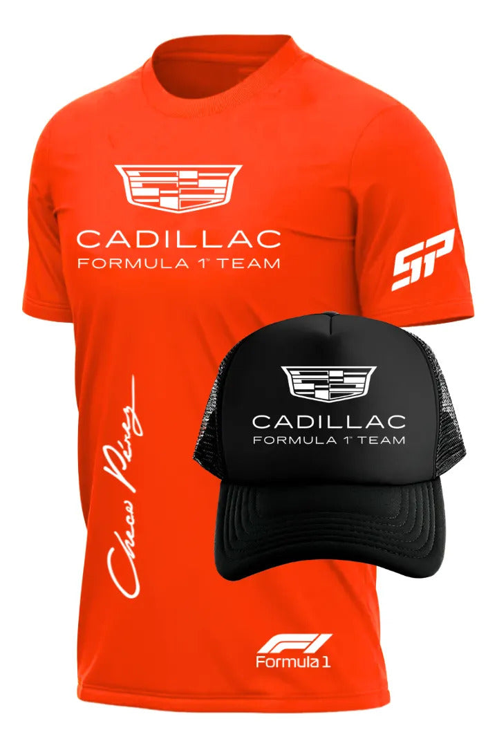 Playera Y Gorra Cadillac Formula 1 Team F1 Automovilismo