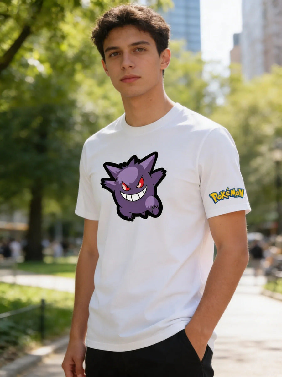 Playera Pokémon Gengar Pikachu Charmander Bulbasaur Squirtle