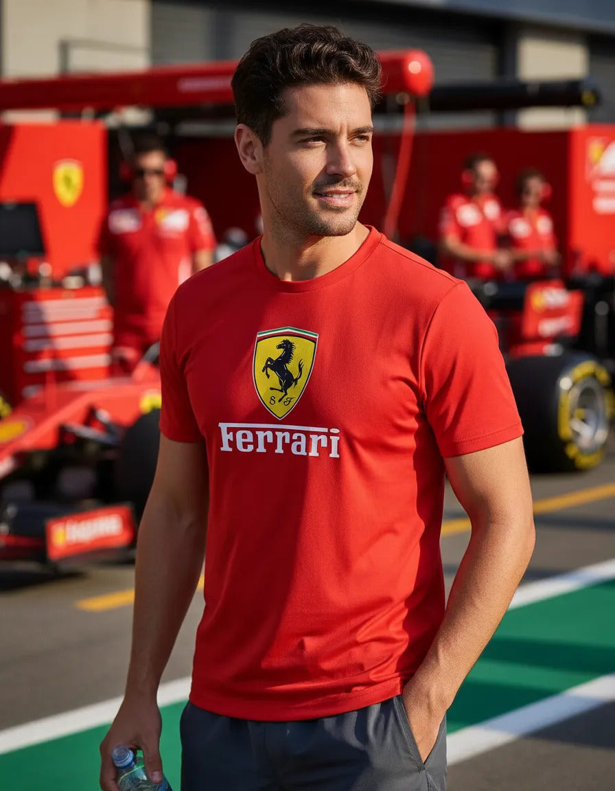 Playera Deportiva Ferrari Coche Vehículo Autos Formula 1 F1