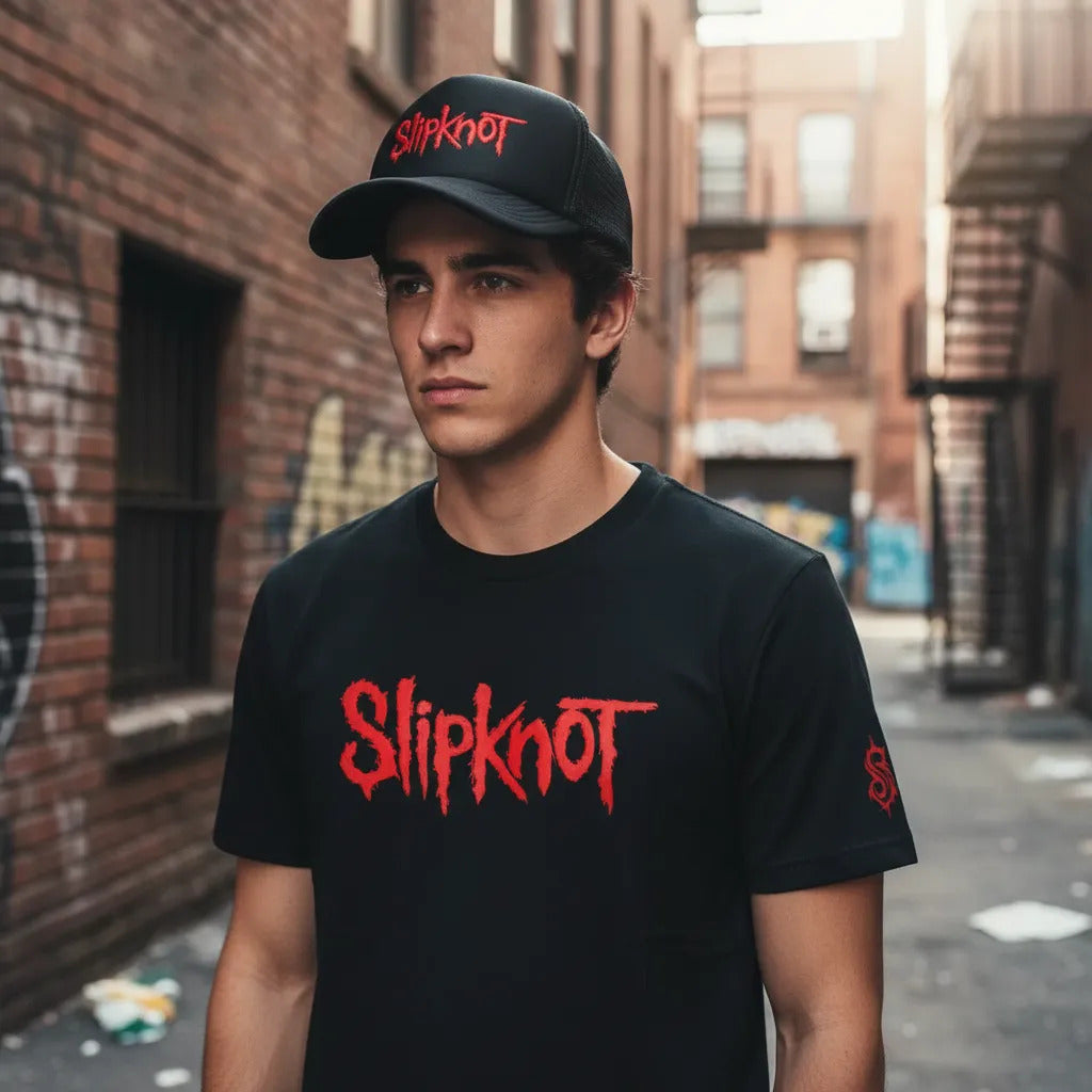 Playera Y Gorra Slipknot Música Rock Heavy Metal
