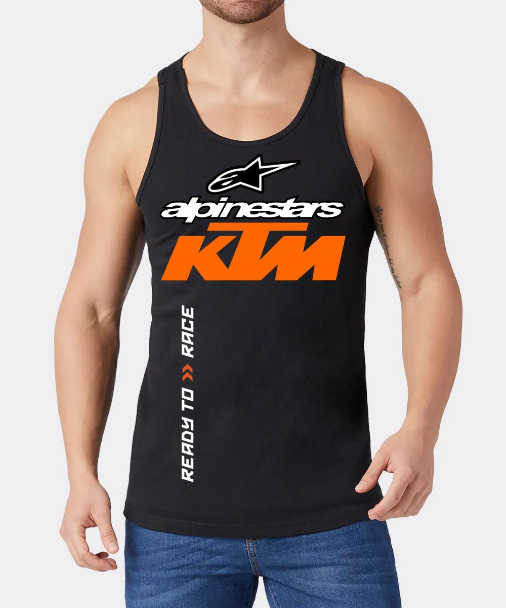 Playera Sin Mangas Alpinestars Ktm Negro Logo Ch