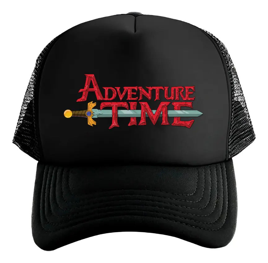 Gorra Adventure Time Hora De Aventura Negro Ajustable At
